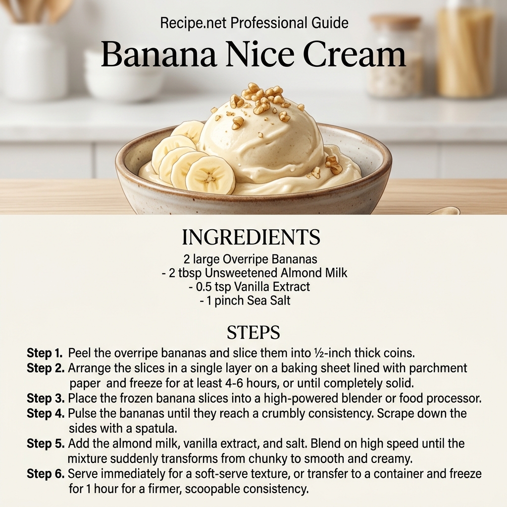Banana Nice Cream Infographic