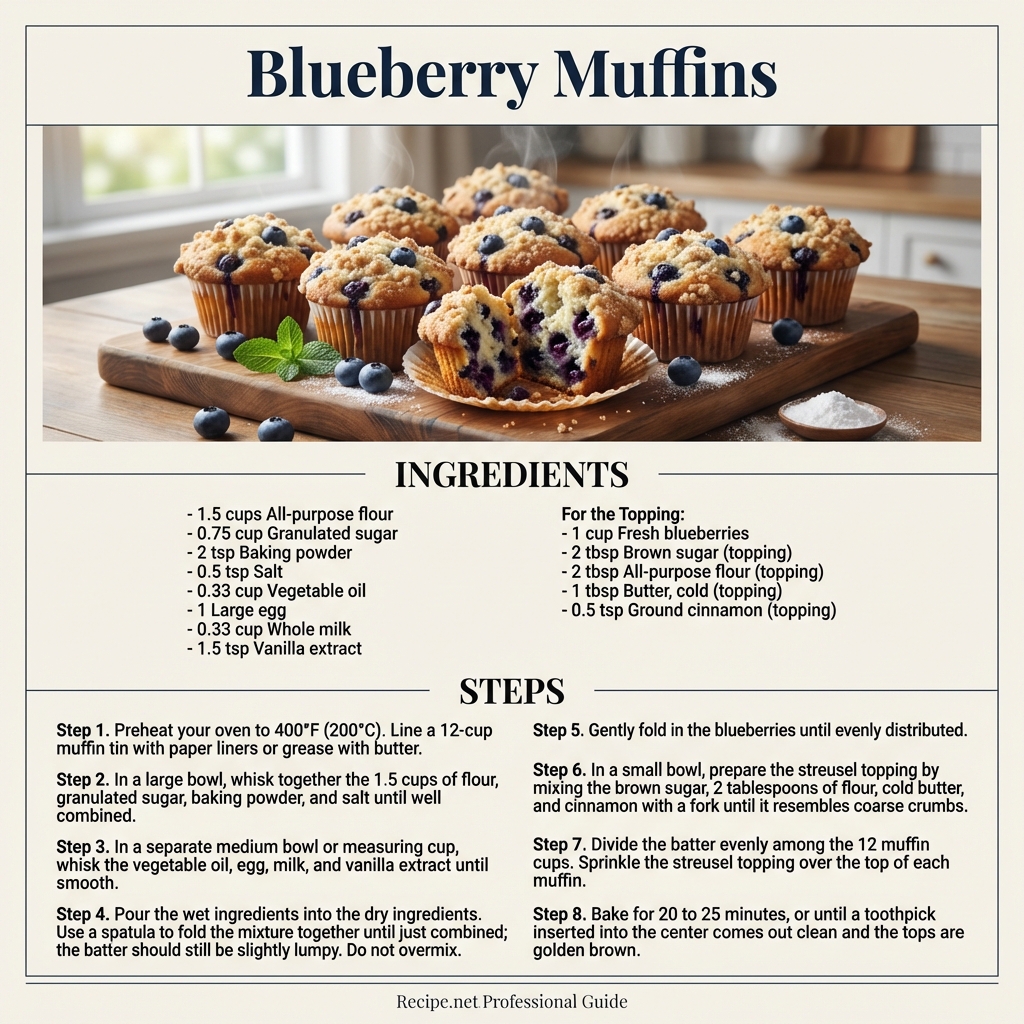 Blueberry Muffins Infographic