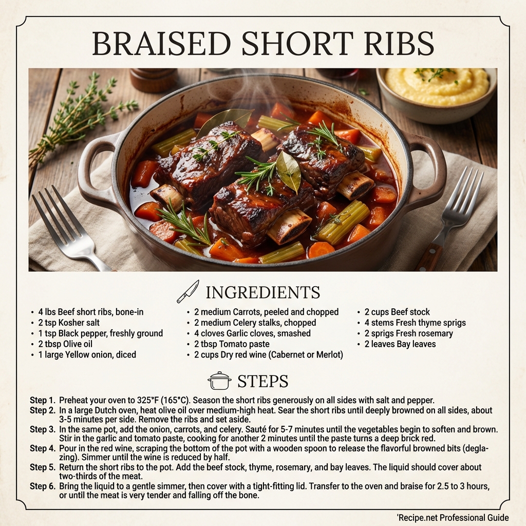 Braised Short Ribs Infographic