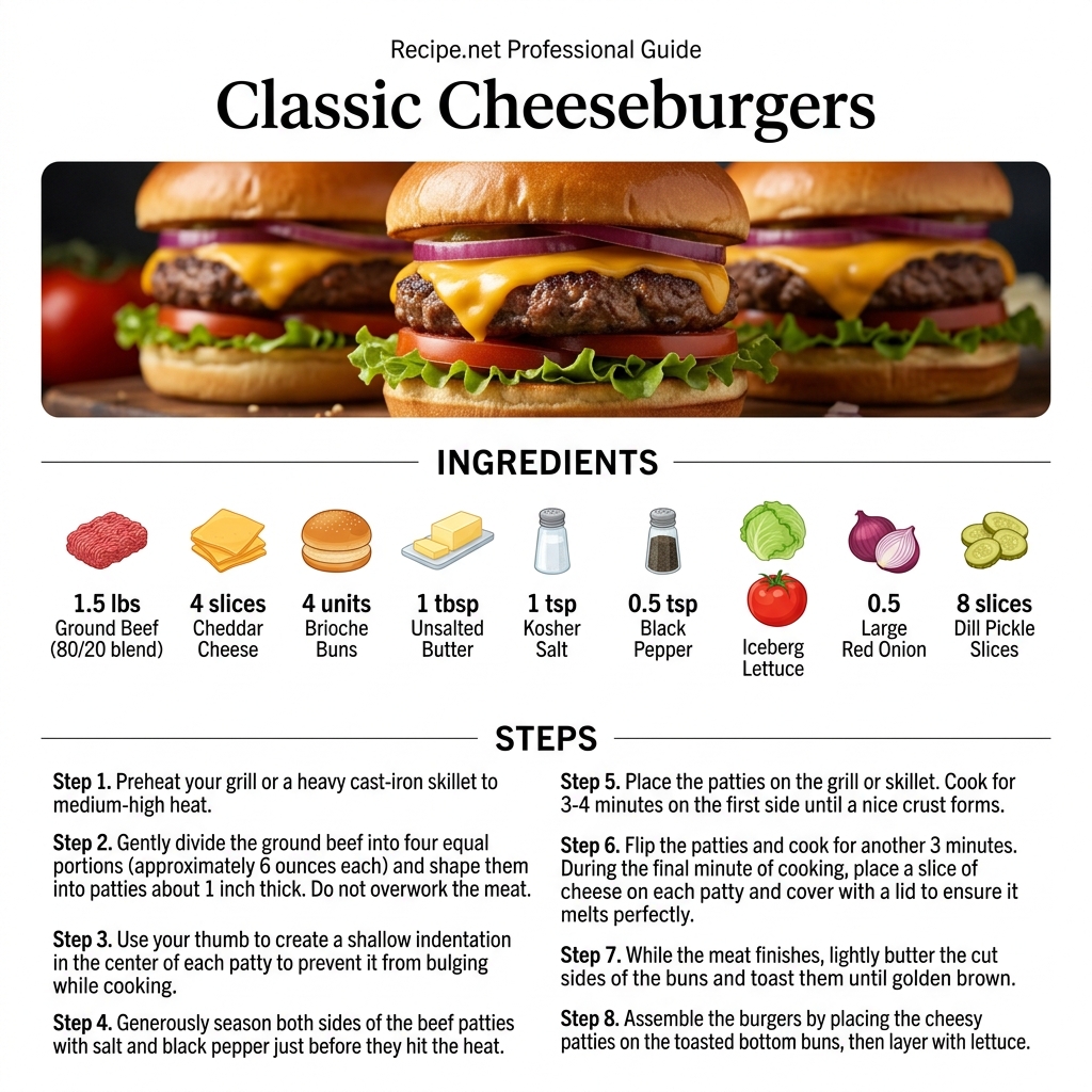 Classic Cheeseburgers Infographic