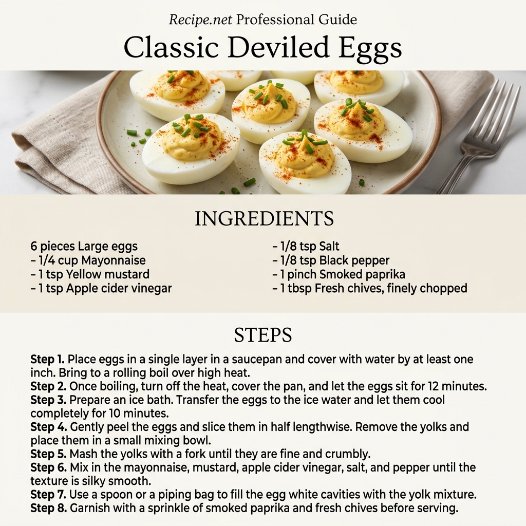 Classic Deviled Eggs Infographic
