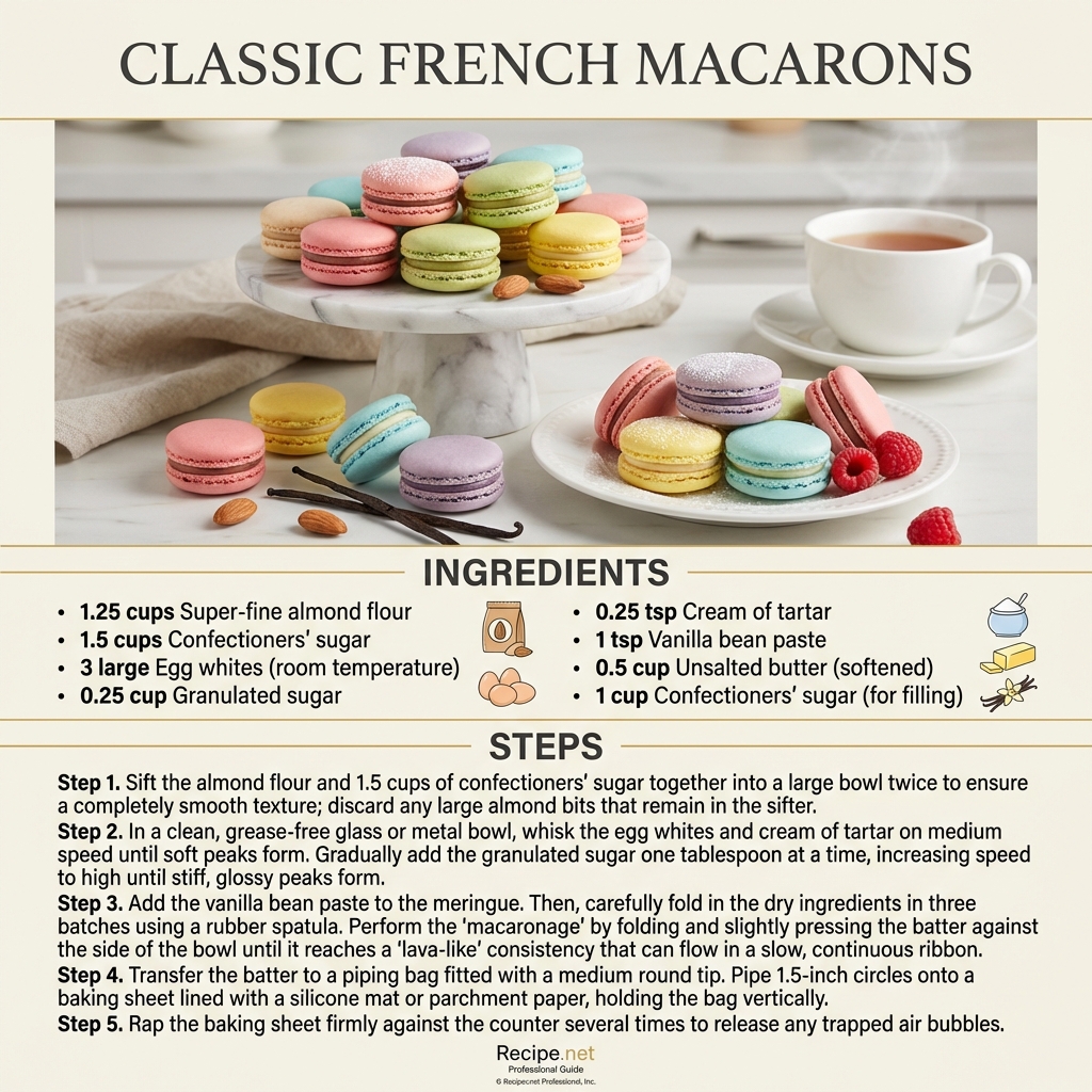 Classic French Macarons Infographic