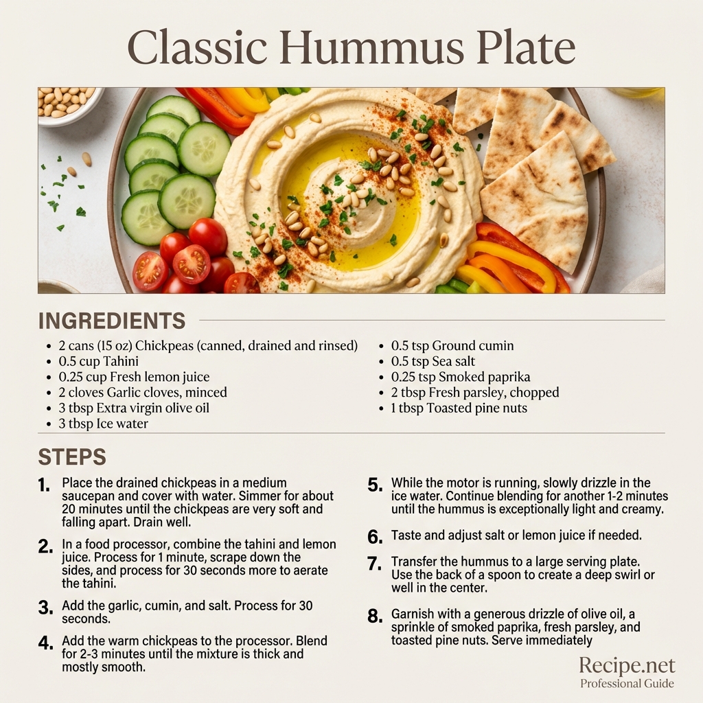 Classic Hummus Plate Infographic