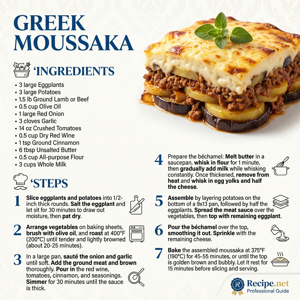 Greek Moussaka Infographic