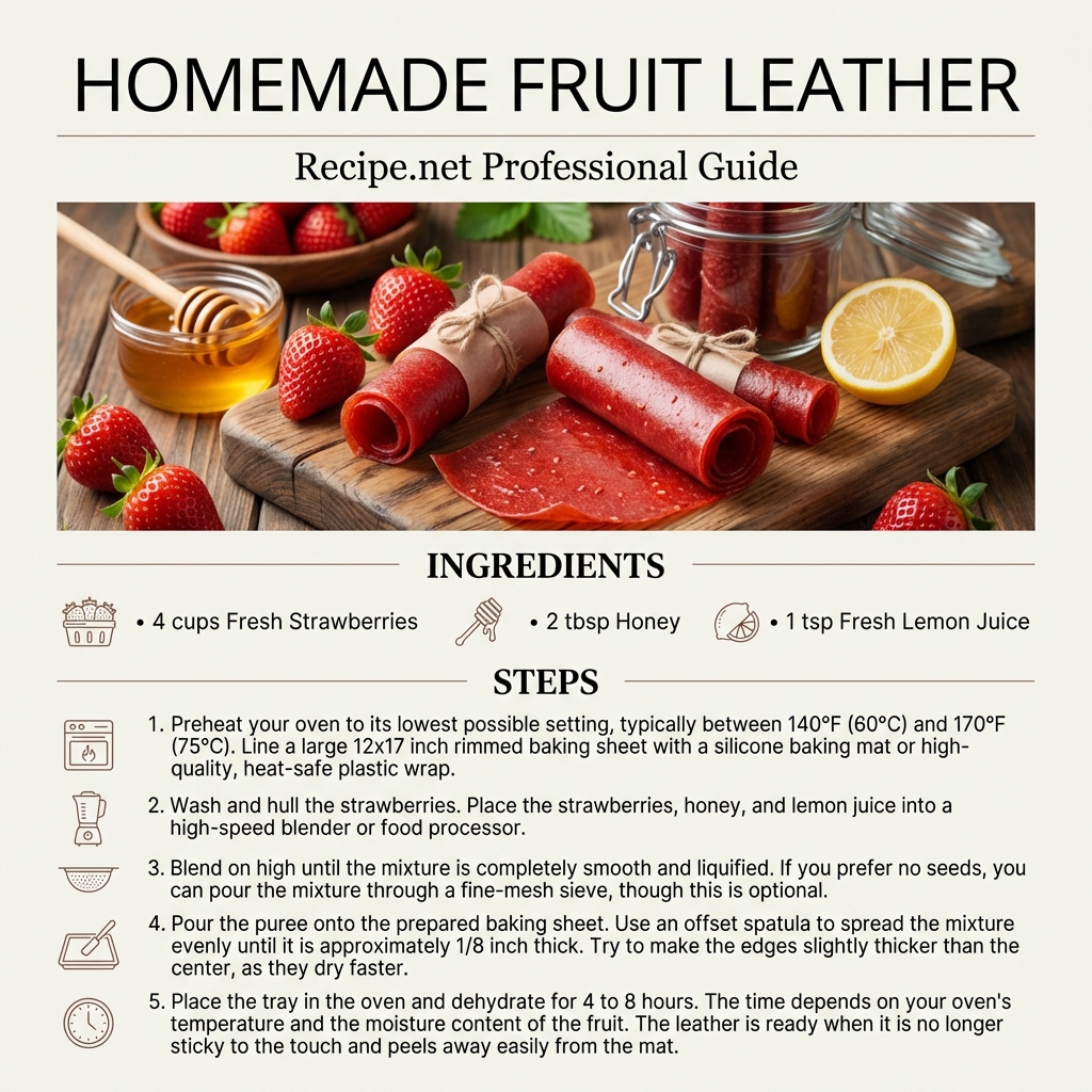 Homemade Fruit Leather Infographic