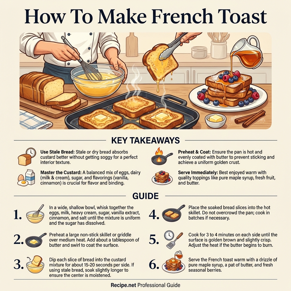 How To Make French Toast Infographic