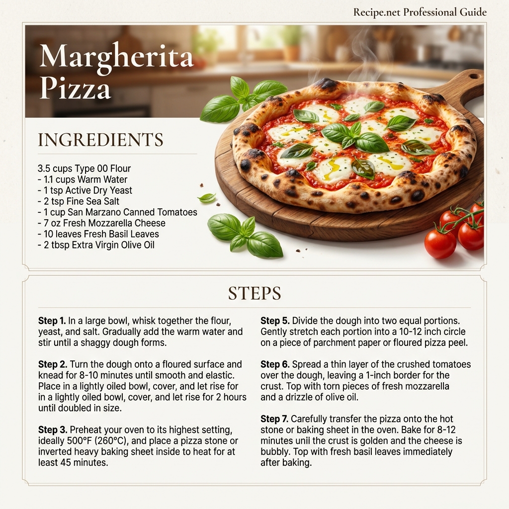 Margherita Pizza Infographic