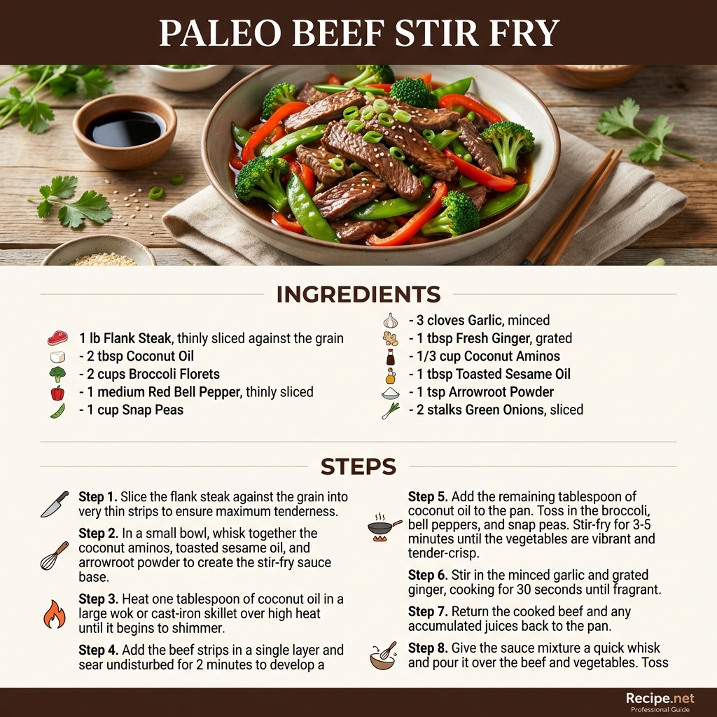 Paleo Beef Stir Fry Infographic