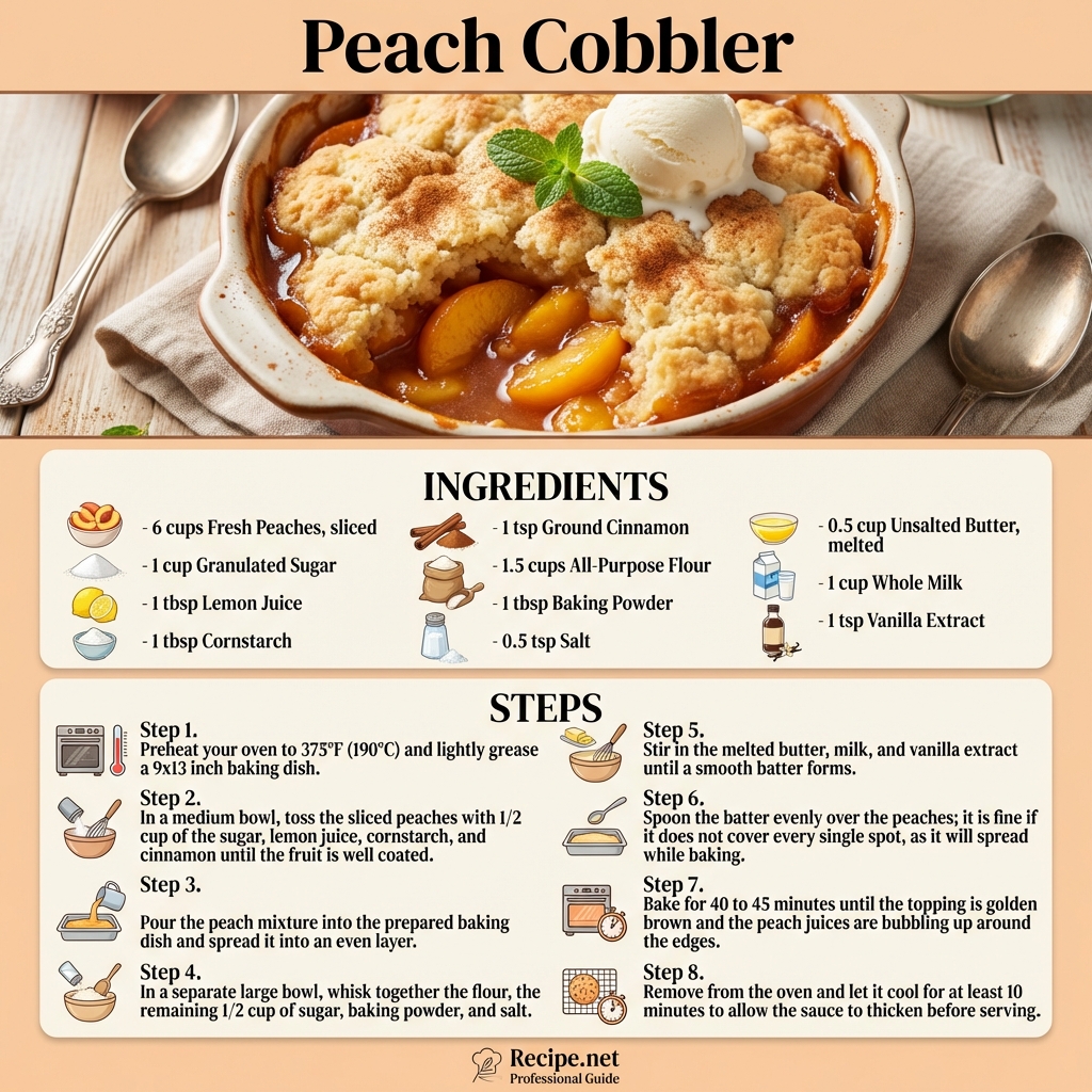 Peach Cobbler Infographic