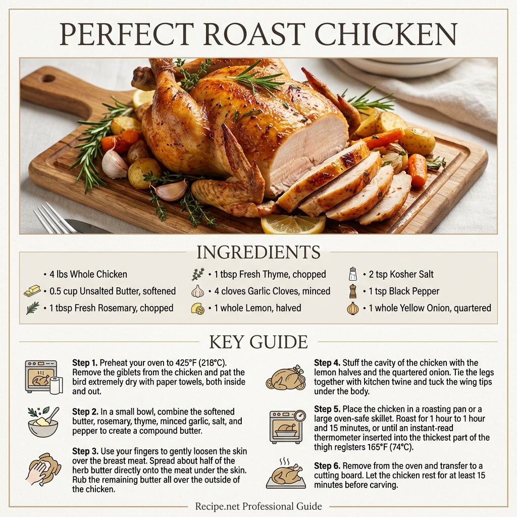 Perfect Roast Chicken Infographic