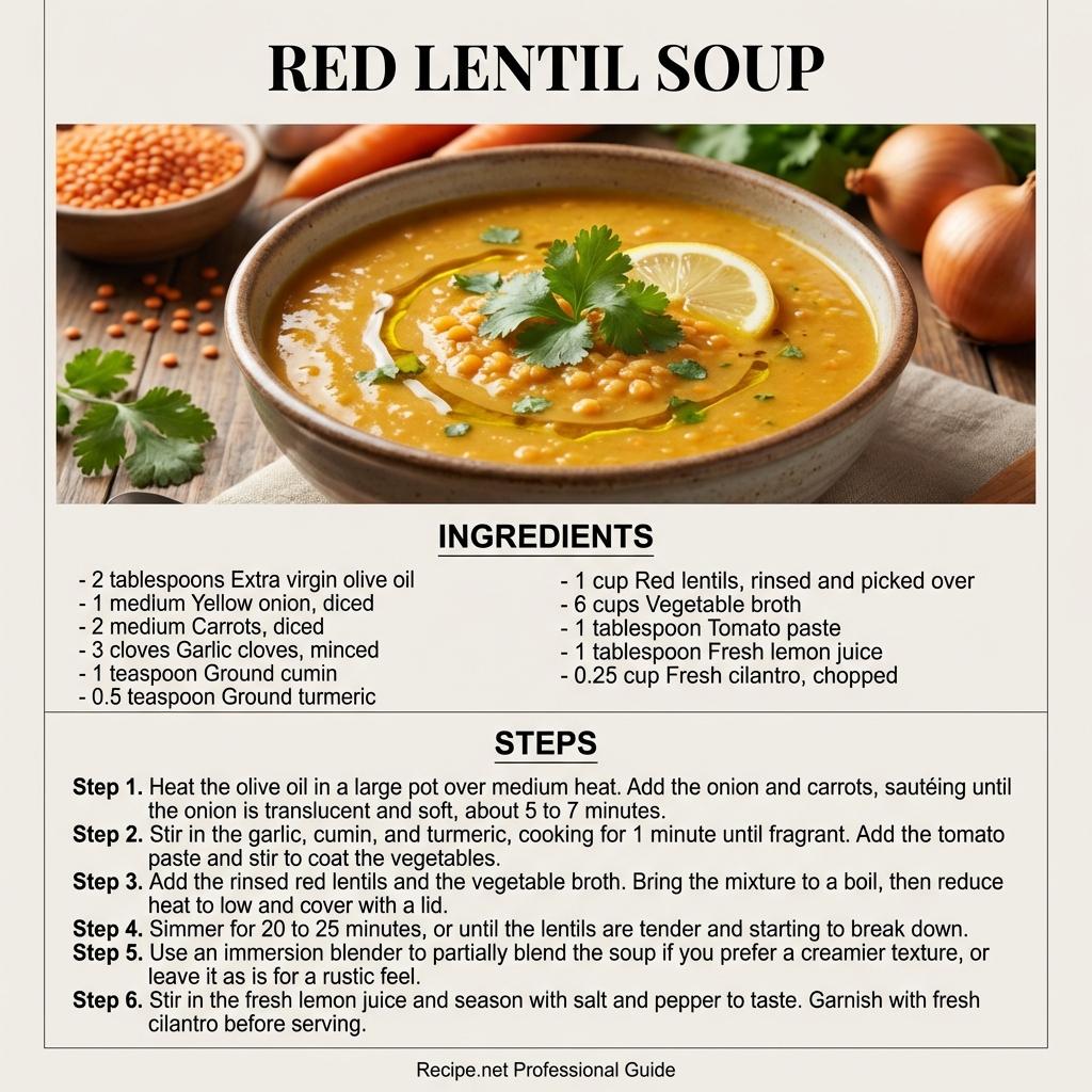 Red Lentil Soup Infographic