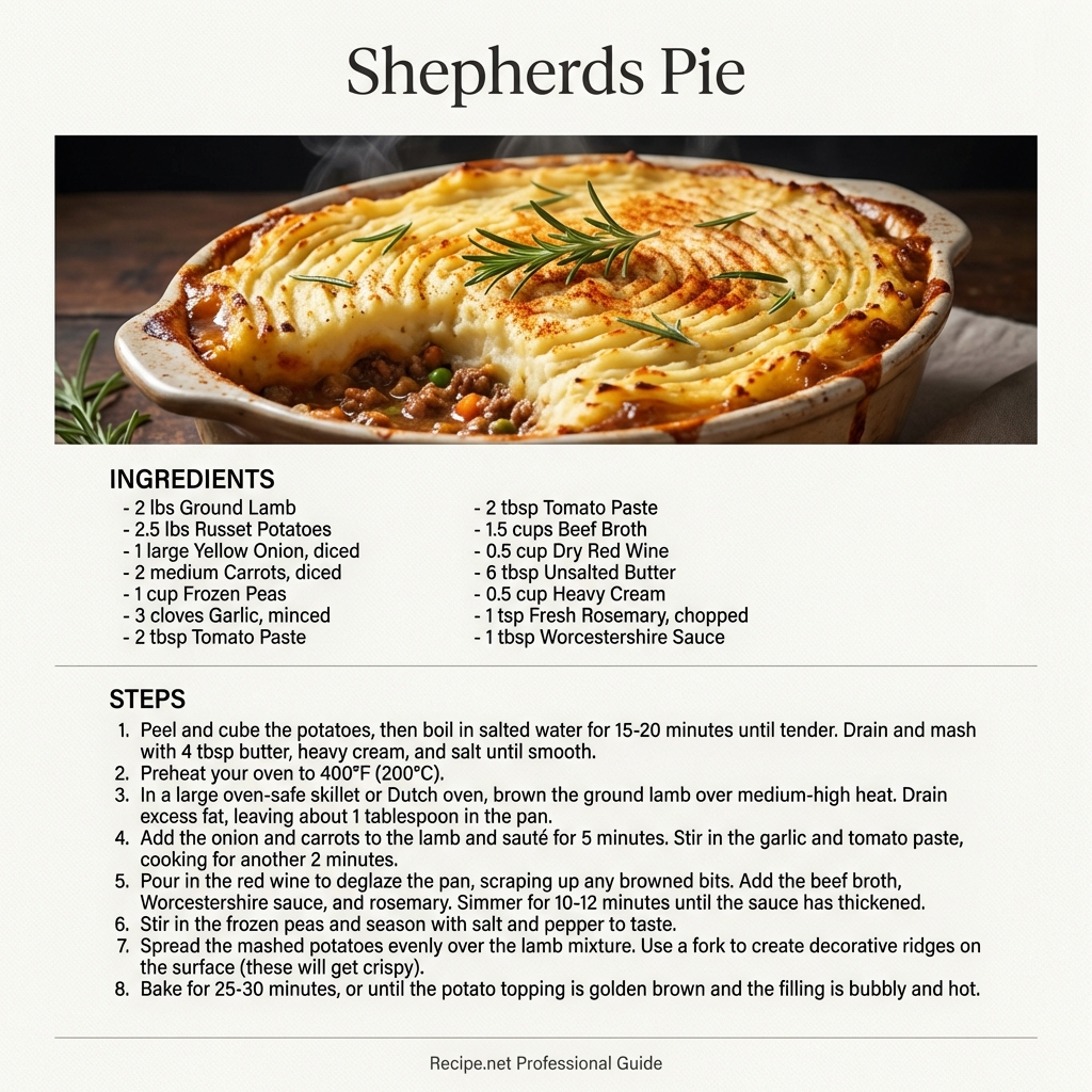 Shepherds Pie Infographic