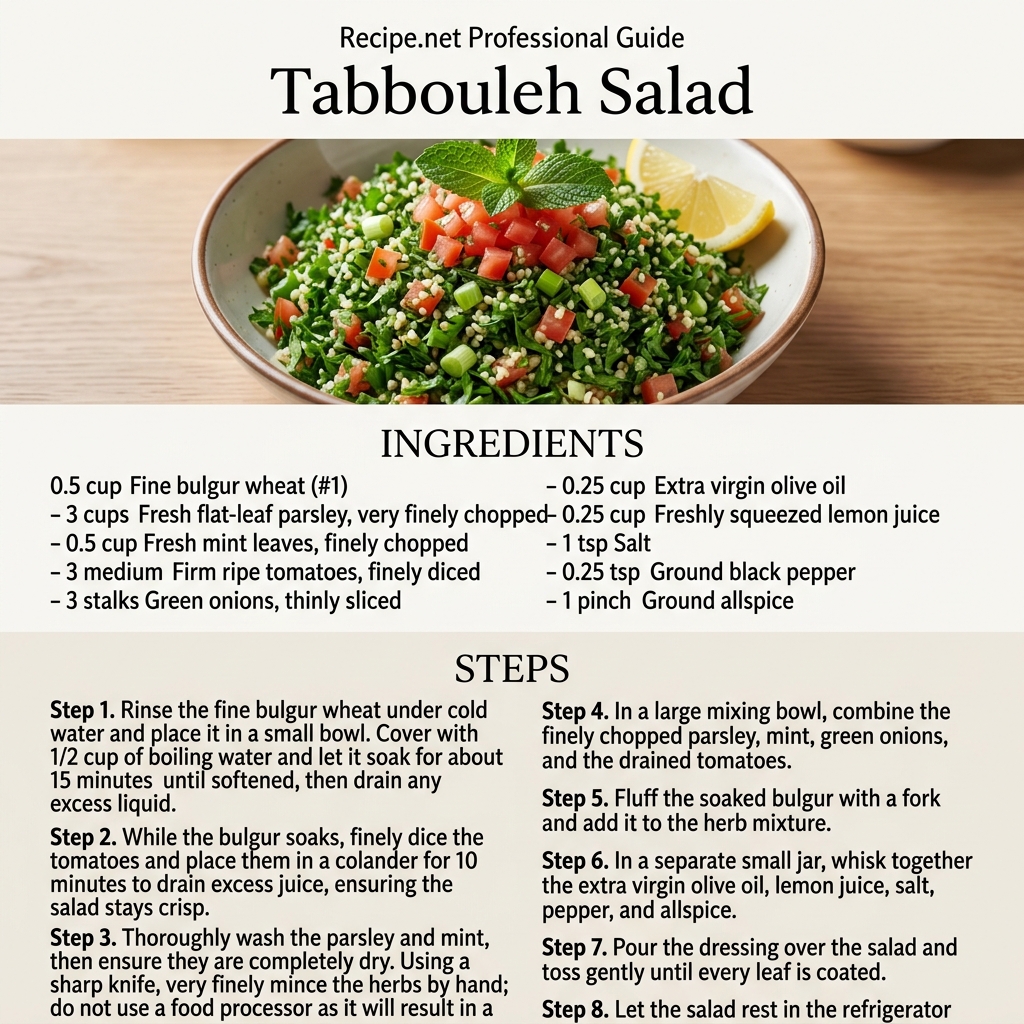 Tabbouleh Salad Infographic