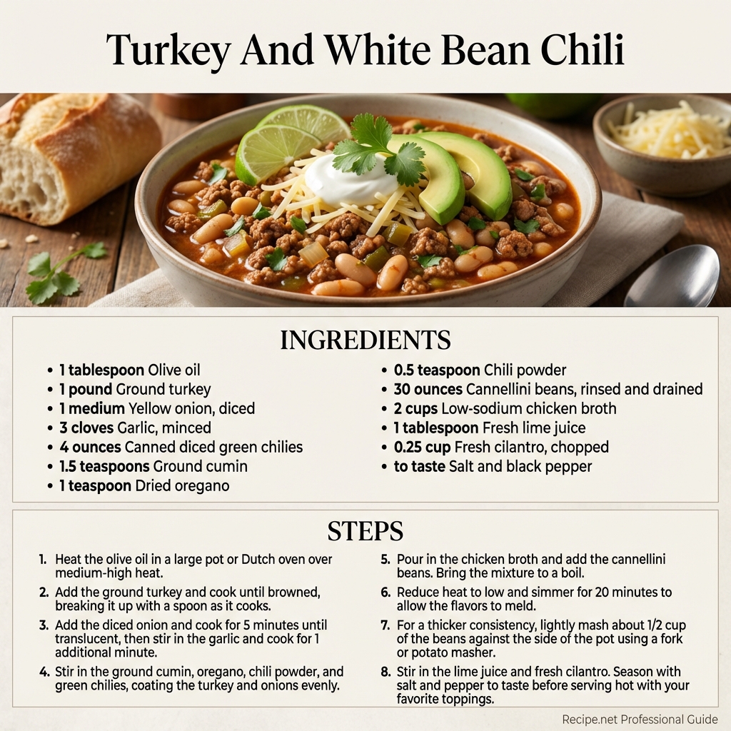 Turkey And White Bean Chili Infographic