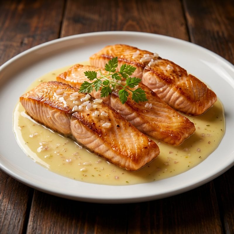 Pan-Roasted Salmon with Beurre Blanc
