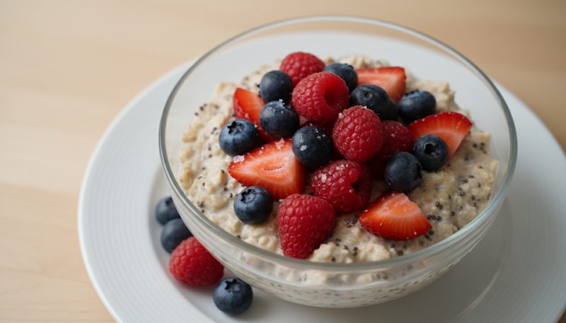 Overnight Oats With Berries