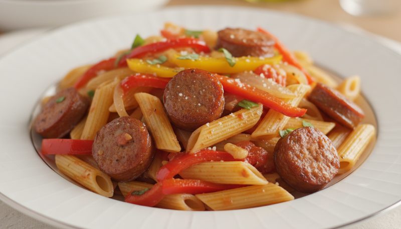 Sausage And Pepper Pasta